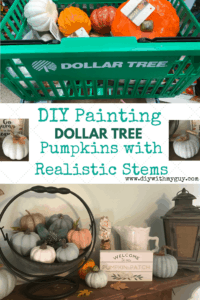 Painting pumpkins realistic stems