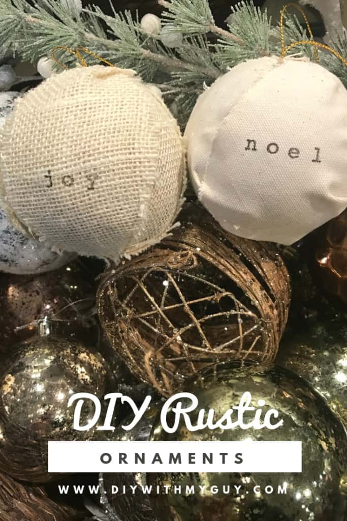 handmade rustic Farmhouse Christmas Ornaments 