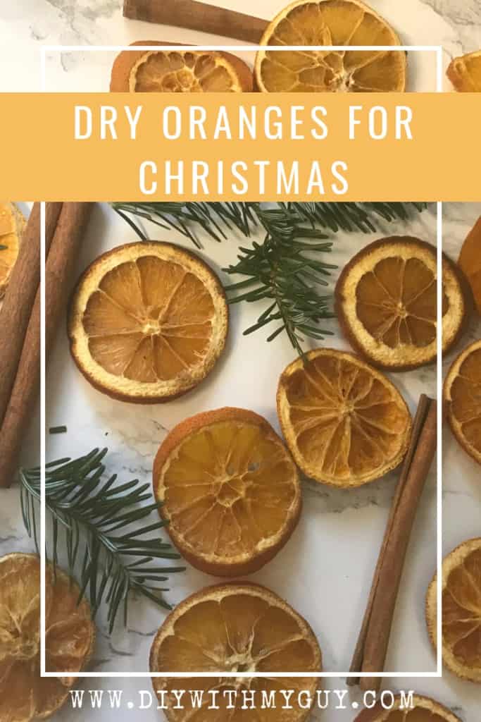 How to dry orange slices for Christmas decorations 