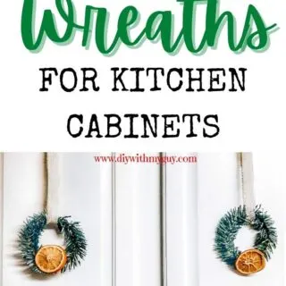 mini christmas wreaths for kitchen cabinets