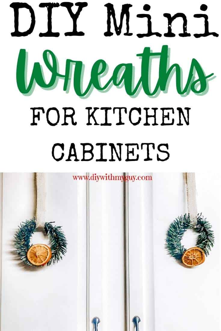 mini christmas wreaths for kitchen cabinets