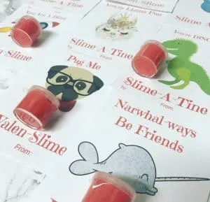 Free Valentine Card Valen-Slime Printables