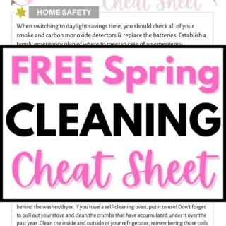 spring cleaning checklist printable free