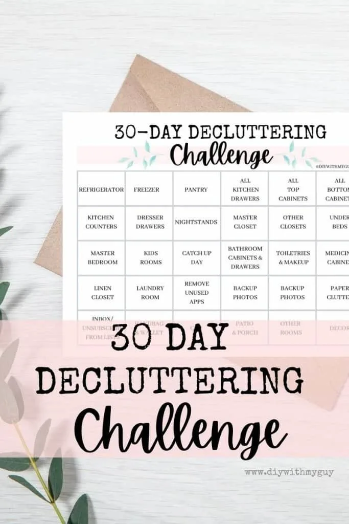 Decluttering Challenge Printable