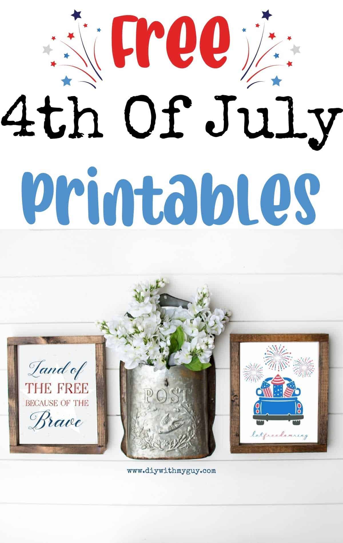 4th Of July Free Patriotic Printables - DIY With My Guy