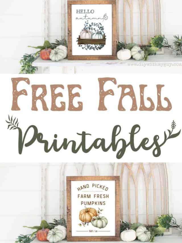 FREE Fall Printables
