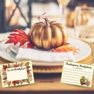FREE printable Thanksgiving place cards