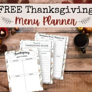 printable Thanksgiving menu planner