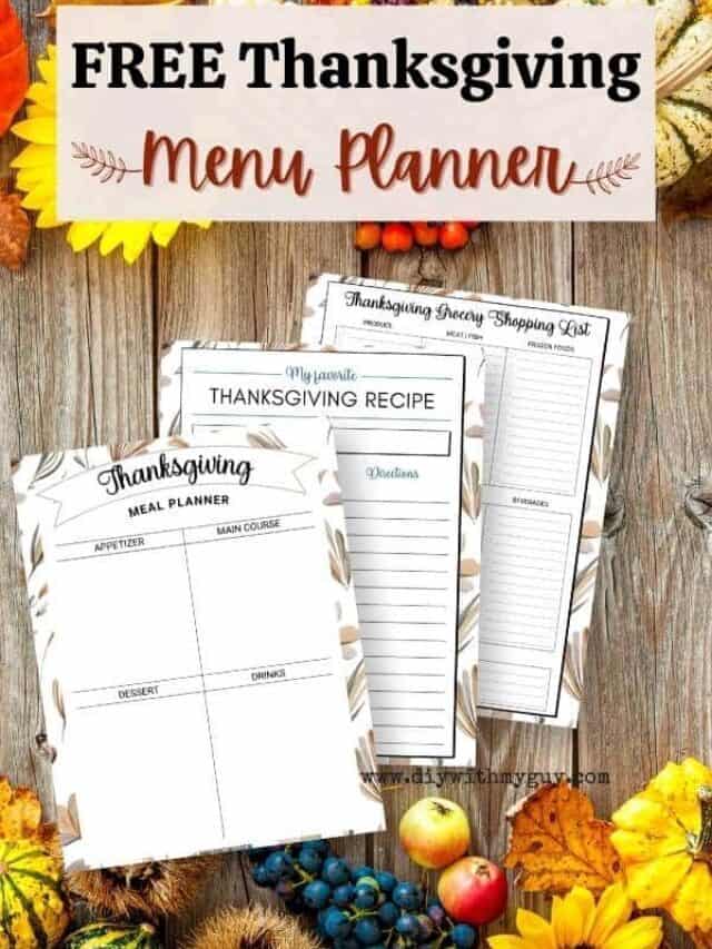 Thanksgiving Menu Planner Free Printable