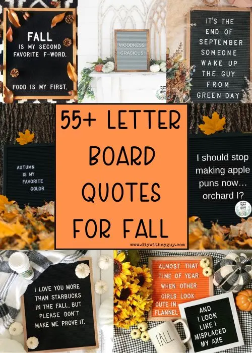 55+ Fall Letter Board Quotes (Cute & Funny Fall Sayings) - DIY With My Guy