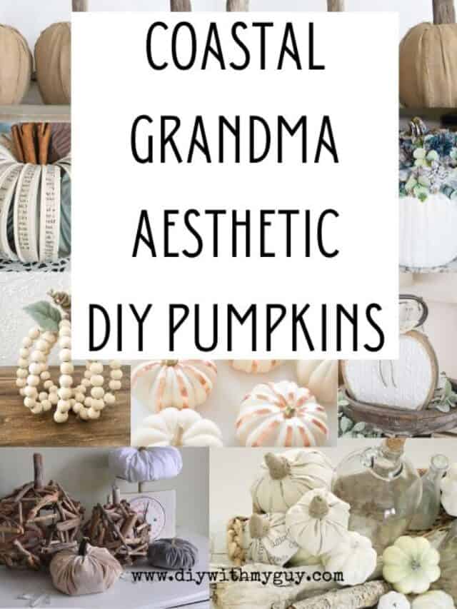 Coastal Grandma Aesthetic DIY Fall Pumpkins