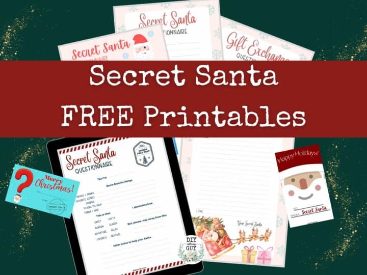 7 FREE Printable Secret Santa Questionnaires, Forms, &amp; Tags - DIY With ...