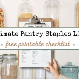 Pantry Staples List For Well Stocked Pantry