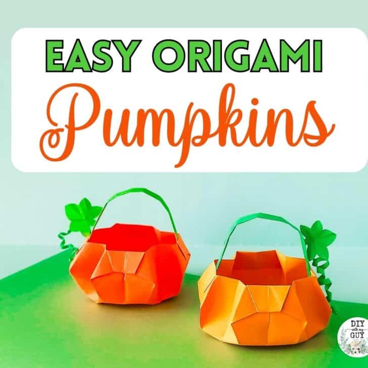 Easy Origami Pumpkin Basket