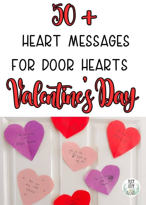 heart messages hearts on doors for valentines day