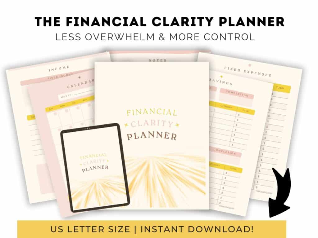 2026 Gift To Readers - The Financial Clarity Planner - DIY With My Guy