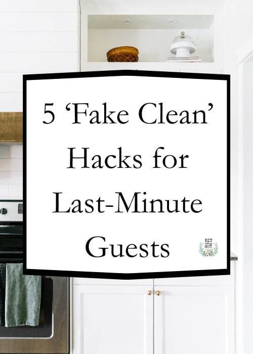 clean house fast for guests