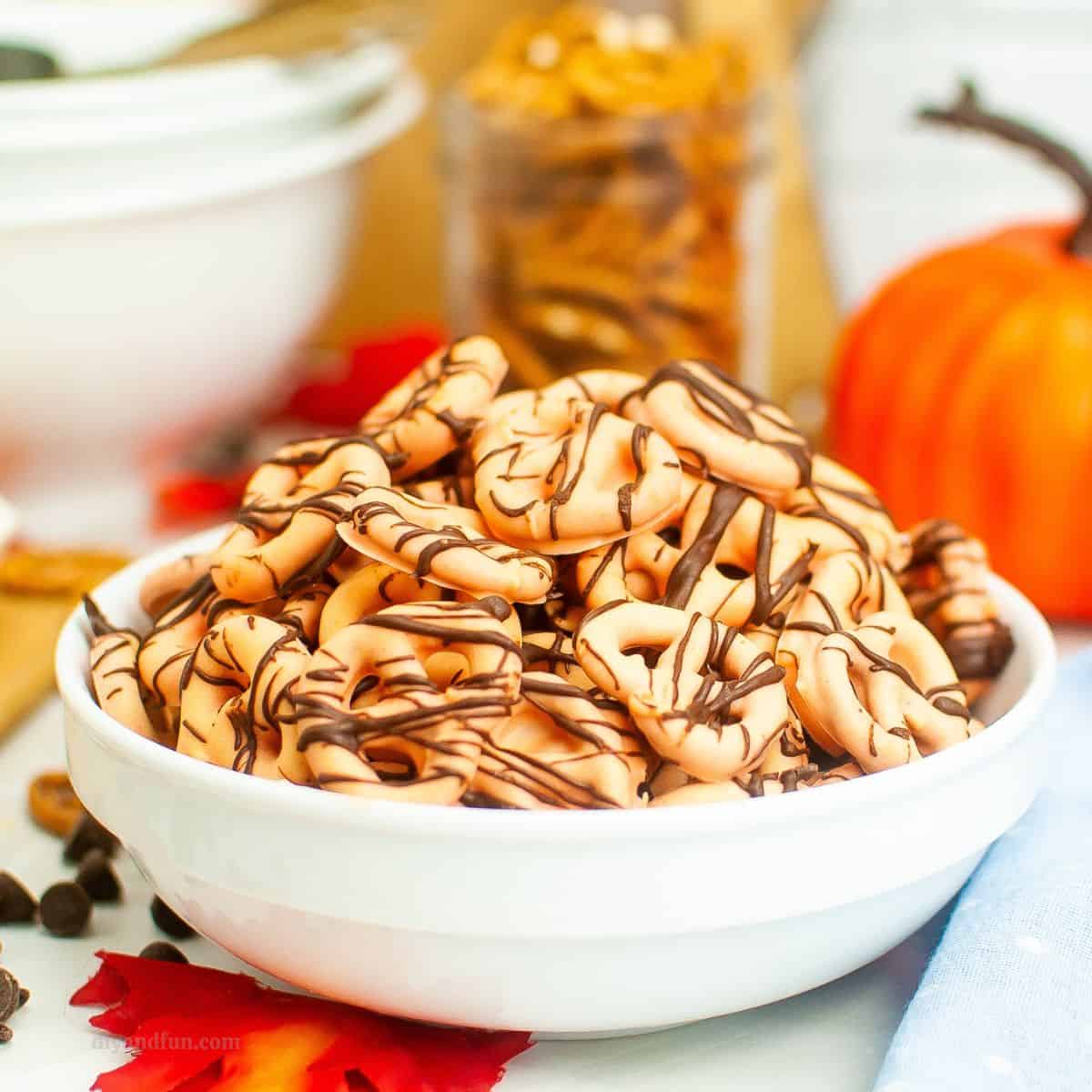 Image for Pumpkin Spice Chocolate Pretzels