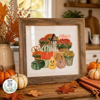 Free Fall Watercolor October Printable