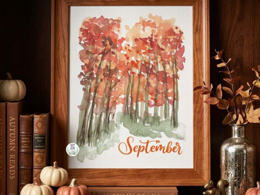 watercolor fall free printable