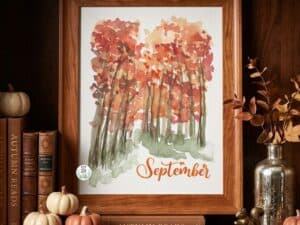 watercolor fall free printable