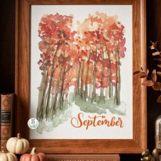 watercolor fall free printable