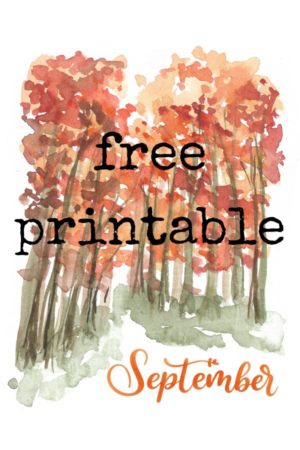 free printable watercolor fall trees